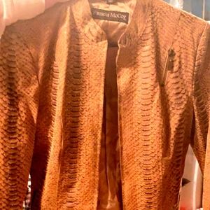 Pamela McCoy leather jacket xs